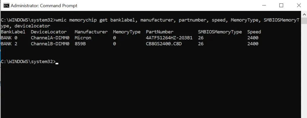 How to check RAM type DDR3 or DDR4 in Windows 10