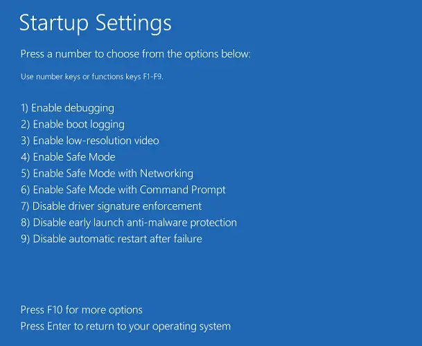 Startup Settings Enable Safe Mode Techie Trickle