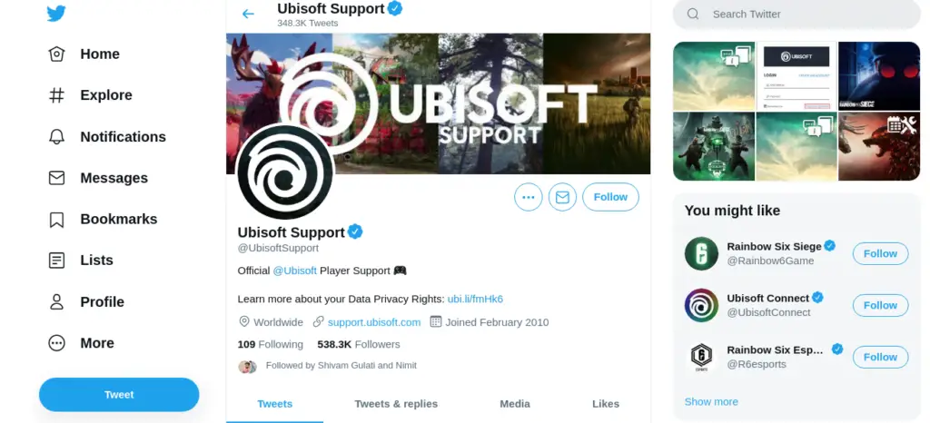 Ubisoft support