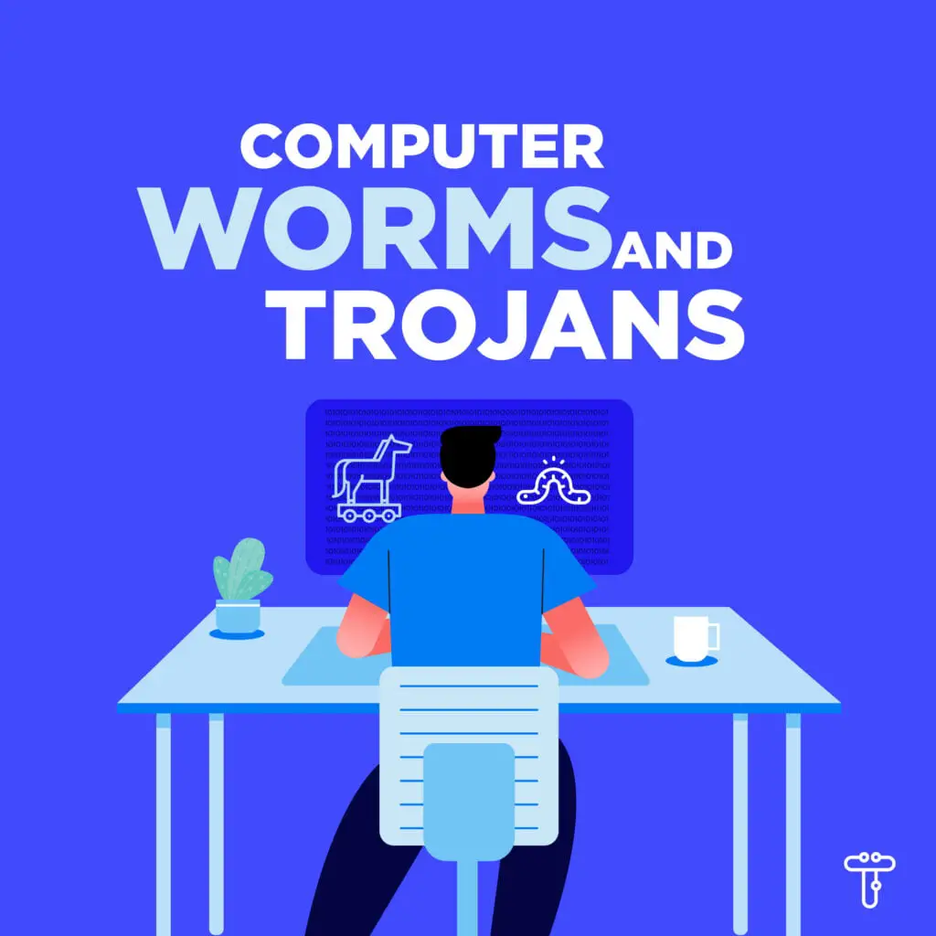 how is a worm different from a trojan