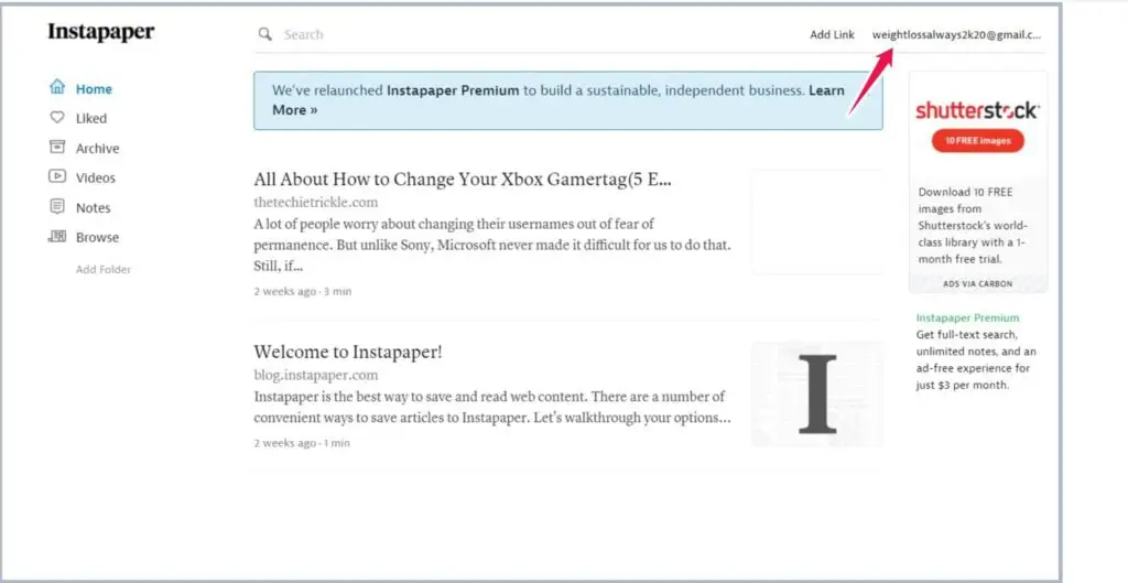 login to instapaper 2 Techie Trickle