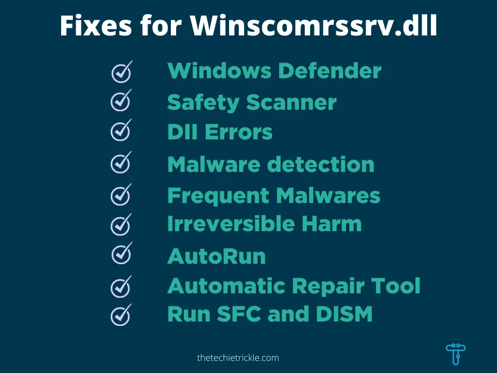 fixes for winscomrssrv.dll
