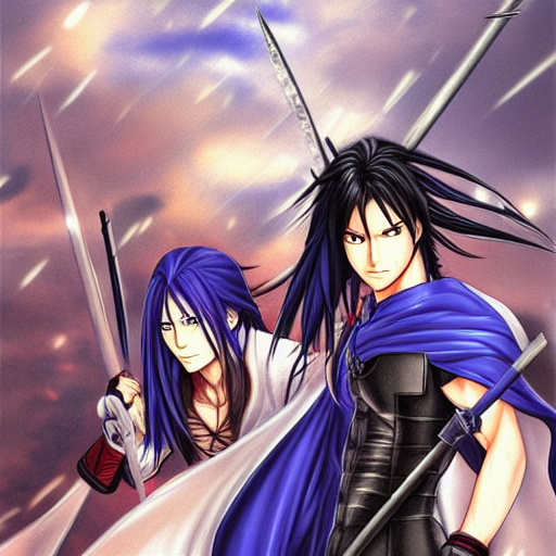  Rain and Lasswell as they battle against evil forces