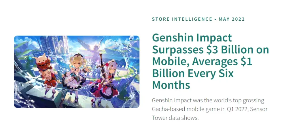 genshin impact crosses $3 billion 