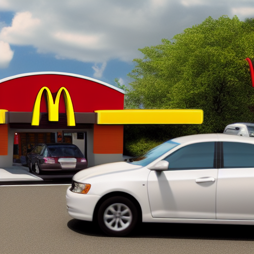 McDonald's drive thru lanes